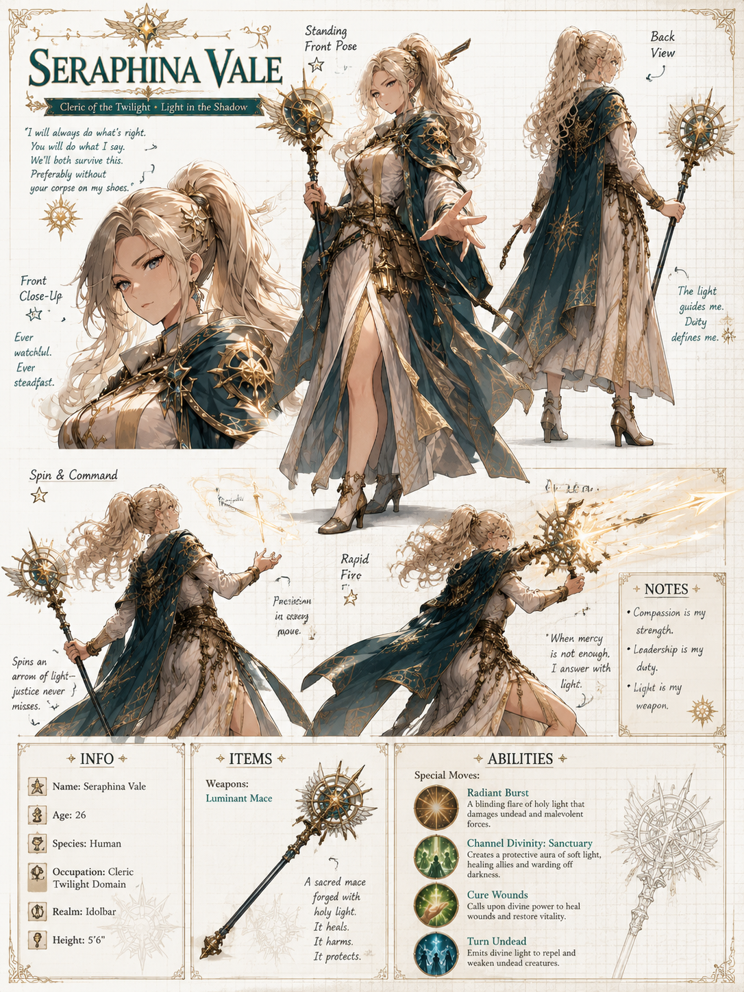 Character Sheet & Portrait